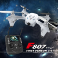 2015 nuevos aviones no tripulados RC F807 VS H107D Quadcoter pantalla LCD 4CH 2.4G Gyro FPV helicóptero UFO sin cabeza con cámara HD / FPV
